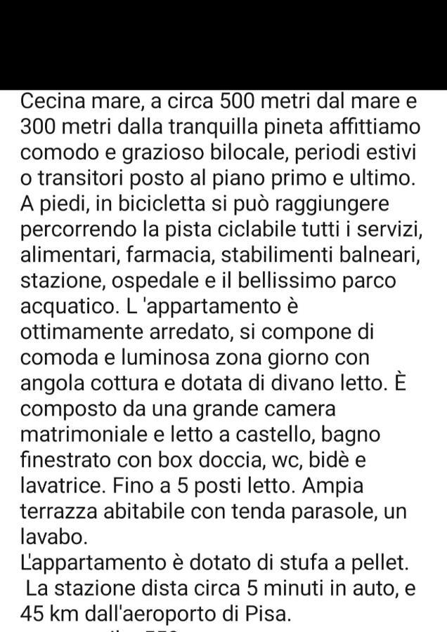 Appartamento Il Bucaniere A Marina Di Cecina Eksteriør billede